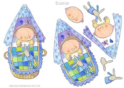 Baby Boy Step by Step Decoupage Sheet