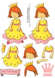 Princess Step by Step Decoupage Sheet