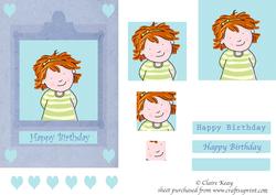Birthday Girl - Pyramid Craft Sheet No.2