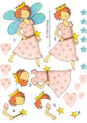 Pretty Pink Fairy Step by Step Decoupage Sheet