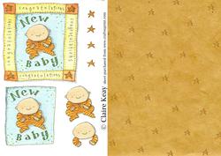 New Baby Step by Step Decoupage Craft Sheet