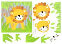 Lion in Jungle Quick Card