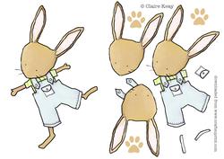 Bunny Decoupage Step by Step Bunny