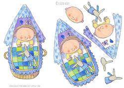 Baby Boy Step by Step Decoupage Sheet