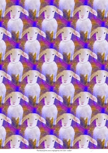 CHRISTMAS LAMB BACKGROUND: A4 Backing Paper/Printable Craft Paper, With Commercial Use.