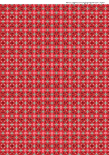 RED AND GREEN GEOMETRIC CHRISTMAS BACKGROUND: A4 Multi-Directional Backing Paper