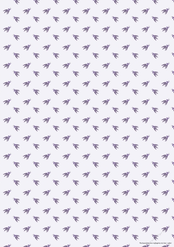 SPRIGS OF LAVENDER BACKGROUND: A4 Multi-Directional Floral Patterned Backing Paper