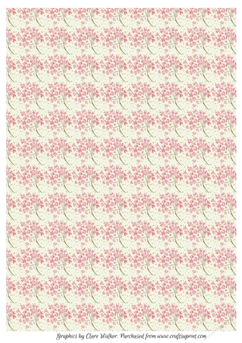 PINK WATERCOLOUR FLORAL BACKGROUND (Includes Commercial Use)