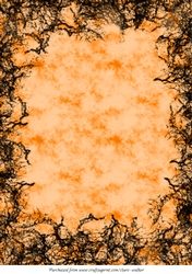 HALLOWEEN BACKGROUND: A4 Orange & Black Multi-Directional Grunge-Textured Backing Paper
