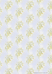 COWSLIPS: A4 Multi-Directional Floral Background/Backing Paper, With Commercial Use