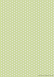 WHITE POLKA-DOTS ON GREEN: Multi-Directional A4 Background/Backing Paper With Commercial Use
