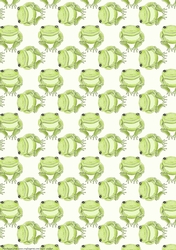 FROG BACKGROUND/BACKING PAPER: A4 Patterned Paper With Multi-Directional Frogs
