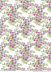 FREESIA BACKGROUND/BACKING PAPER: A4 With Commercial Use