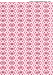 PINK PETAL HEART PATTERN: Multi-Directional A4 Background/Backing Paper With Commercial Use