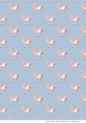 DEER BACKGROUND: A4 Background/Backing Paper With Commercial Use