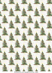 CHRISTMAS TREES: A4 Christmas Tree Background/Backing Paper