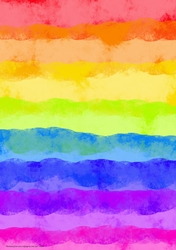 RAINBOW BACKGROUND: A4 Watercolour Multi-Coloured Backing Paper