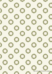 2 CHRISTMAS HOLLY WREATH POLKA DOT BACKGROUND: A4 Multi-Directional Patterned Backing Paper