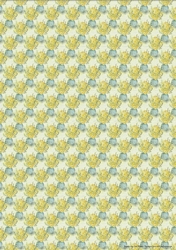 SPRING DAFFODIL VASES BACKGROUND: A4 Repeating Daffodil Vase Pattern Backing Paper