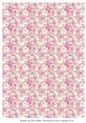 PINK CLEMATIS FLORAL BACKGROUND (Includes Commercial Use)
