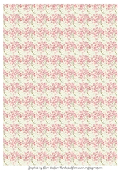 PINK WATERCOLOUR FLORAL BACKGROUND (Includes Commercial Use)