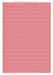 A4 Red and White Hexagon Background, With Commercial Use