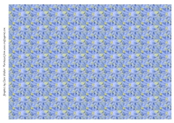 BLUE DAISIES: Painted Floral Background