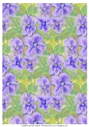 VIOLETS: Background/Backing Paper A4 with Commercial Use