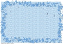BLUE WATER FUN BACKGROUND: A4 With Commercial Use