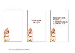 RED SQUIRREL INSERTS: 2 With Verse, One Blank, All Approx 5x3, and With Commercial Use