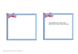 2 VINTAGE AEROPLANE INSERTS:One Blank, One with Verse, Both With & Commercial Use