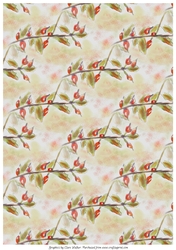 BERRY BACKGROUND/BACKING PAPER: A4 with Commercial Use