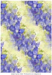 DELPHINIUMS: A4 Floral Background