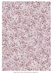 BLOSSOM BACKGROUND/ BACKING PAPER: A4 with commercial use