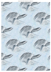 DOLPHIN BACKGROUND: A4 Dolphin Background/Backing Paper, with Commercial Use