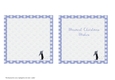 2 CUTE CHRISTMAS PENGUIN INSERTS: 1 Blank, 1 With Short Verse/Sentiment