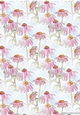 ECHINACEA BACKGROUND/BACKING PAPER: A4 Pink Floral Paper With Commercial Use