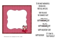CHOCOLATES: Blank 6 by 6 Insert for Valentines/Anniversary/Birthday, With 7 Bonus Interchangeable Sentiments.