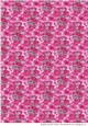 WATERCOLOUR CARNATIONS: A4 Hot Pink Watercolour Carnation Patterned Background/Backing Paper