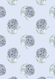 FLORAL WATERING CAN PATTERNED BACKGROUND: A4 Multi-Directional Floral Watering Can Backing Paper