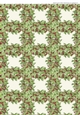 2 CHRISTMAS HOLLY WREATH  PLAID BACKGROUND: A4  Multi-Directional Patterned Backing Paper