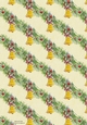 CHRISTMAS BELLS AND BERRIES BACKGROUND: A4 Festive Patterned Backing Paper