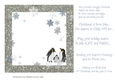 PENGUIN FAMILY CHRISTMAS INSERT: 7x7 Blank Insert With 5 Bonus Interchangeable Christmas Verses/Sentiments