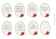 8 POPPY MINI-INSERTS/MINI-TOPPERS: 1 Blank, 7 With Birthday/Occasion Verse