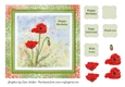 HAPPY BIRTHDAY POPPIES: 7x7 Floral Quick Card with Commercial Use