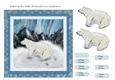 POLAR BEAR CHRISTMAS CARD, With Polar Bear Decoupage, 7 Sentiment Tags & Commercial Use