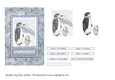 CUTE PENGUIN CHRISTMAS TOPPER-6 by 4 inch with Decoupage, 7 Sentiment Tags and Commercial Use