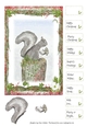 CUTE SQUIRREL CHRISTMAS CARD With Easy Decoupage, 9 Sentiment Tags & Commercial Use