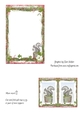 CUTE SQUIRREL CHRISTMAS CARD INSERT With Bonus Gift Tag & Commercial Use