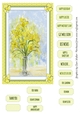 DAFFODILS: A5 Floral Topper with 16 Sentiment Tags and Commercial Use